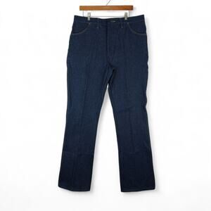 Vtg Rustler by Wrangler Jeans Mens 38x34 Blue Boot Cut Regular Fit USA Deadstock